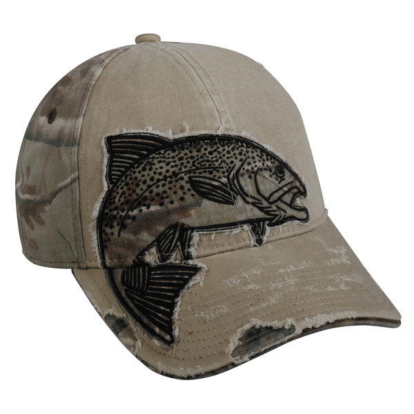 Trout Camo Patch Adjustable Fishing Hat
