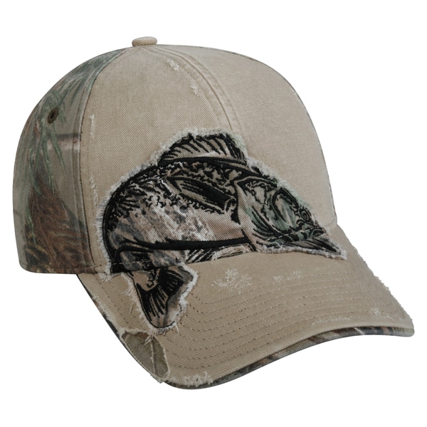 Shop Walleye Camo Patch Adjustable Fishing Hat - Free Shipping On ...