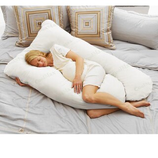 Shop Today's Mom COOLMAX White Pregnancy Pillow - Free Shipping Today ...