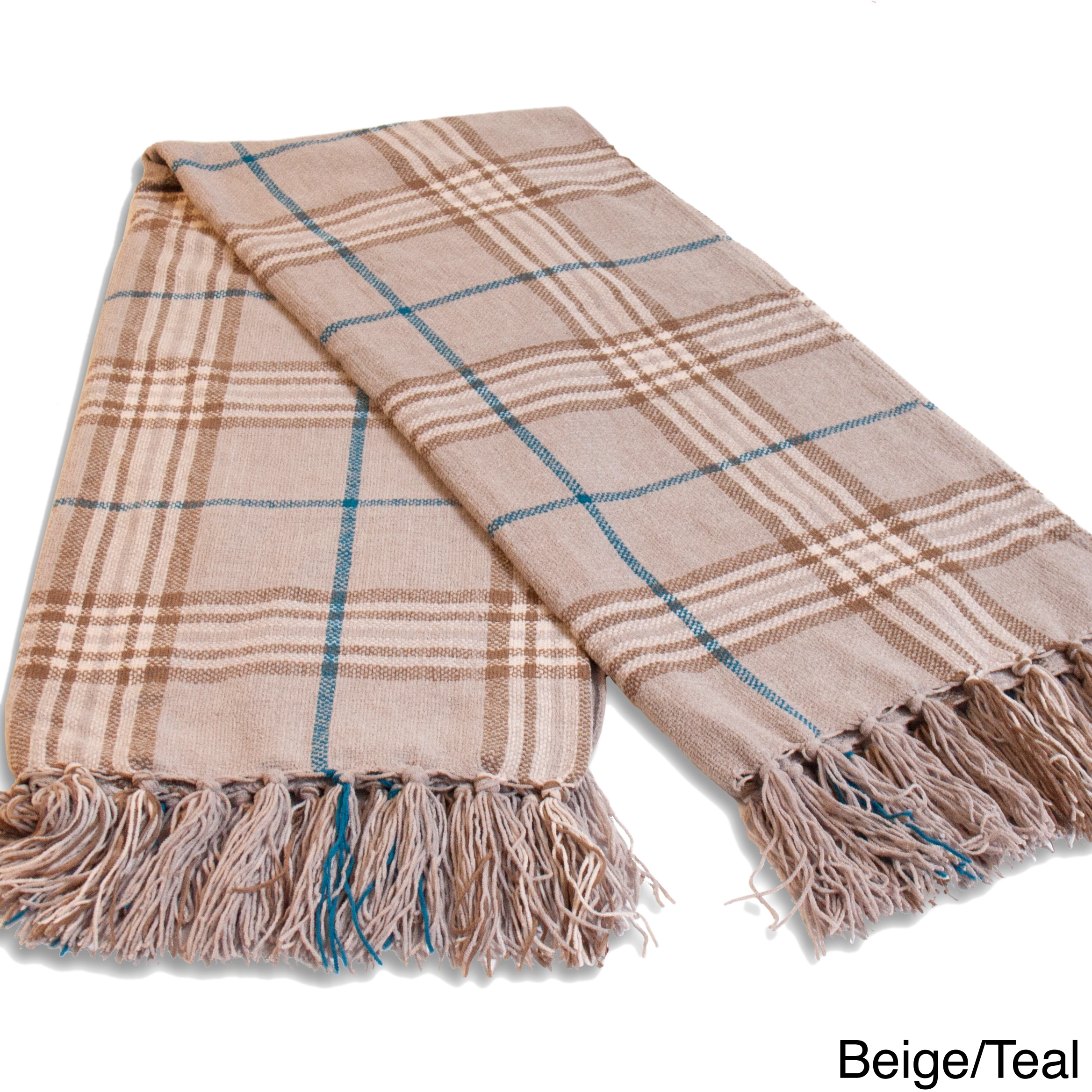 Oscar Plaid Chenille Throw