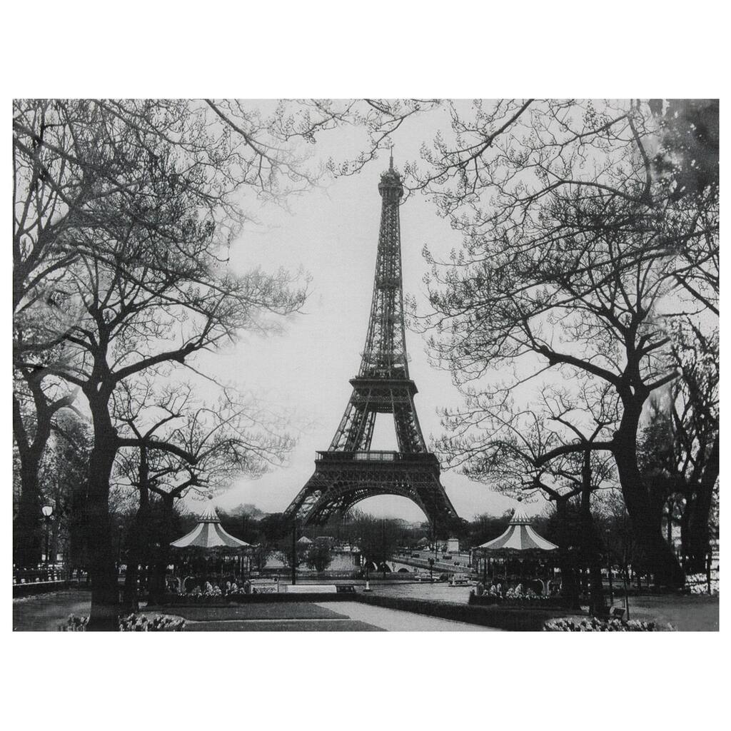 Eiffel Tower Park Canvas Wall Art