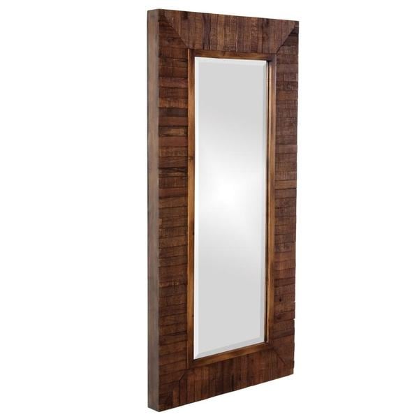 Timberlane Rustic Wood Plank Framed Mirror  Free Shipping Today  Overstock.com  15245702