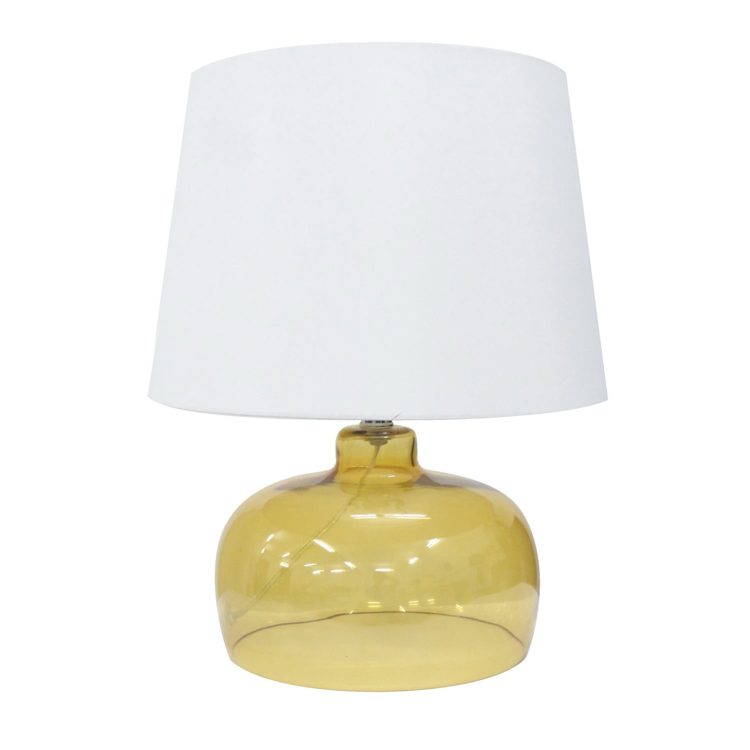 Integrity 20 inch Yellow Opal Glass Table Lamp (YellowMaterials GlassDimensions 20 inches high x 9 inches wide x 10 inches deep )