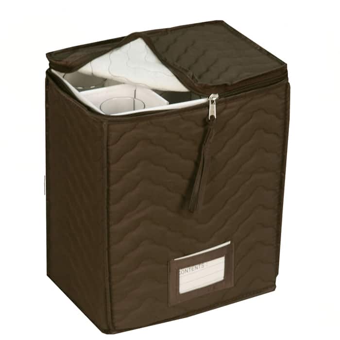 Quilted China Storage Champagne Flute Storage Chest