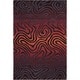 preview thumbnail 13 of 21, Nourison Contour Tone on Tone Abstract Zebra Modern Hand-tufted Area Rug 5' x 7'6" - Red - Rectangle