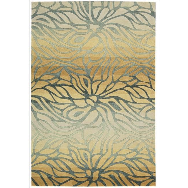 Hand tufted Contour Abstract Lilies Breeze Rug (8 x 106) Today $524