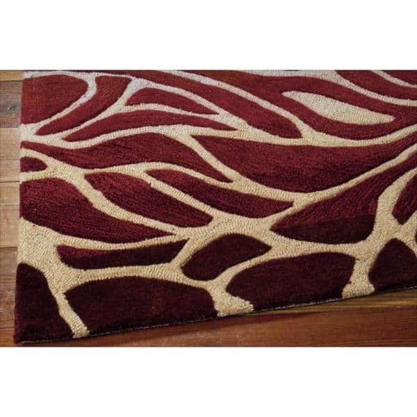 Nourison Contour Oversized Waterlilies Contemporary Area Rug