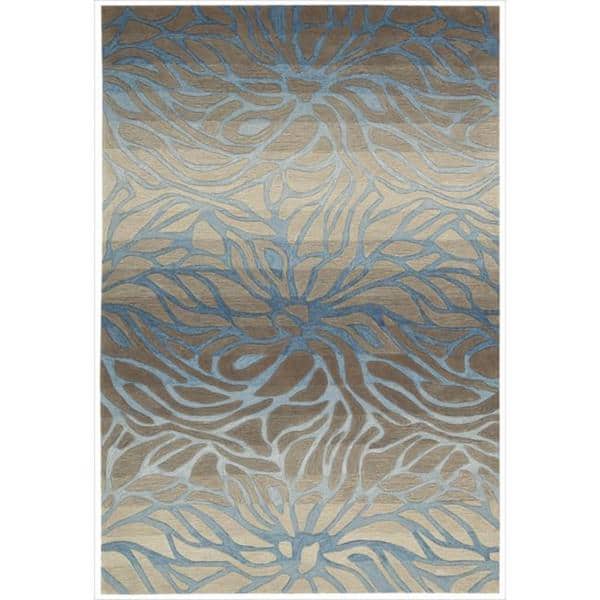 Nourison Contour Oversized Waterlilies Contemporary Area Rug