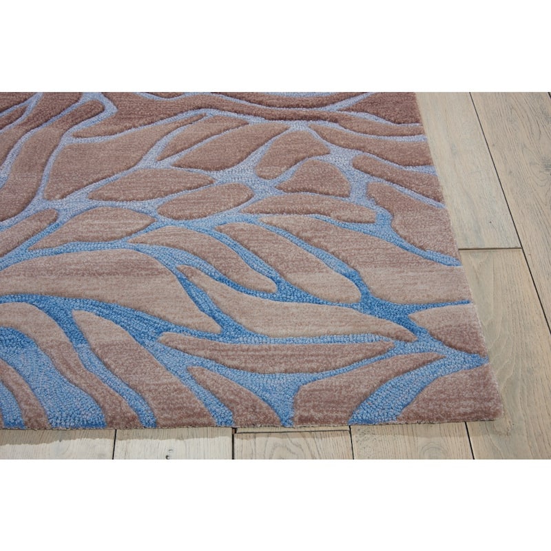 Nourison Contour Oversized Waterlilies Contemporary Area Rug