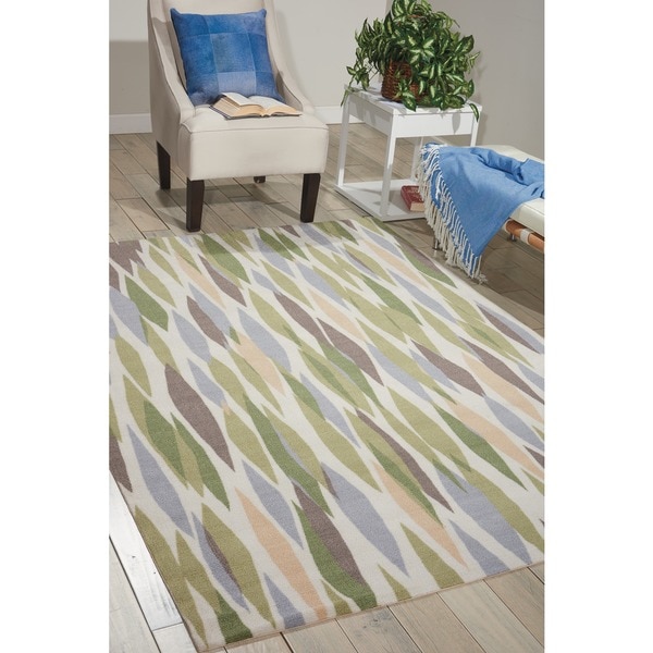 Waverly Sun N' Shade Bits & Pieces Violet Area Rug by Nourison - 7'9 x 10'10