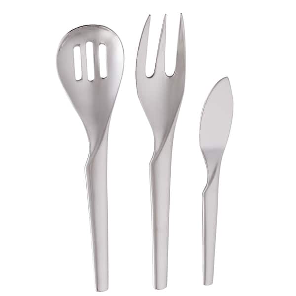 Yamazaki Alban 3piece Serving Flatware Set Overstock 7861169