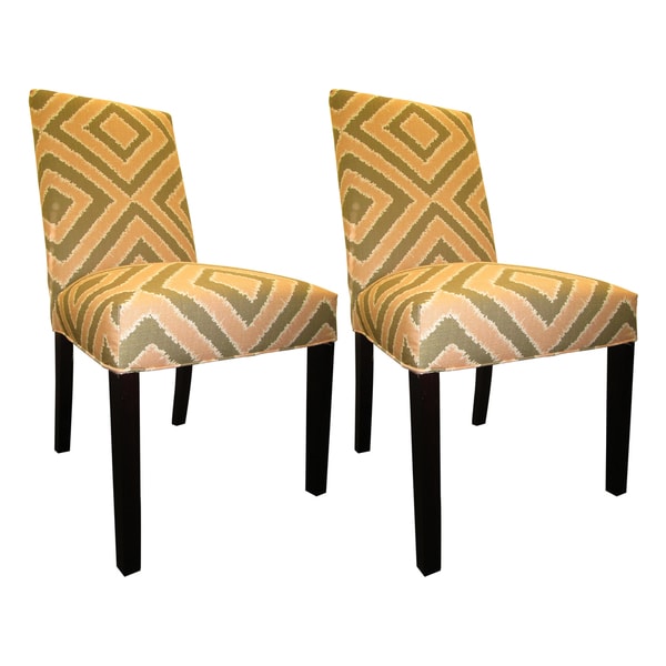 Nouveau Patterned Dining Chairs (Set of 2) - Overstock - 7861183