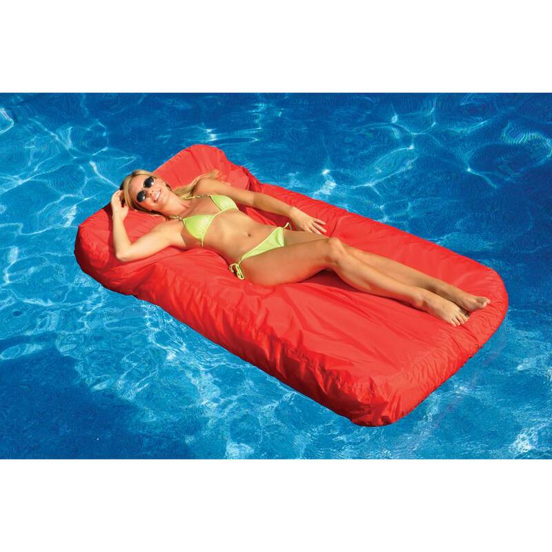 Swimline Sunsoft Inflatable Pool Lounger - Red