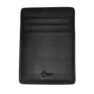 Suvelle Leather Slim Money Clip Wallet with Leather Lanyard Neck Strap ...
