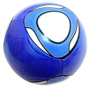 Indoor Outdoor Blue and White Soccer Ball Size 4 - Overstock™ Shopping ...