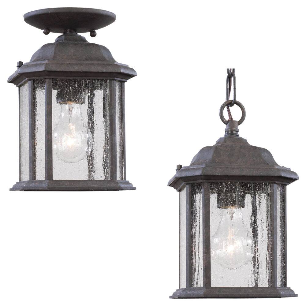 Sea Gull Lighting Kent 1-light Bronze Outdoor Pendant
