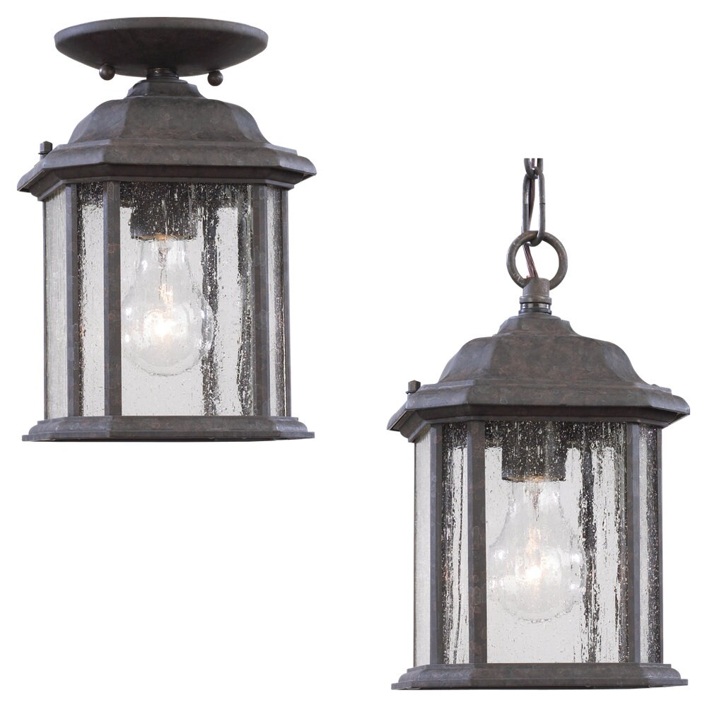 Sea Gull Lighting Kent 1 Light Oxford Bronze Outdoor Pendant Sea Gull Lighting Kent 1 Light