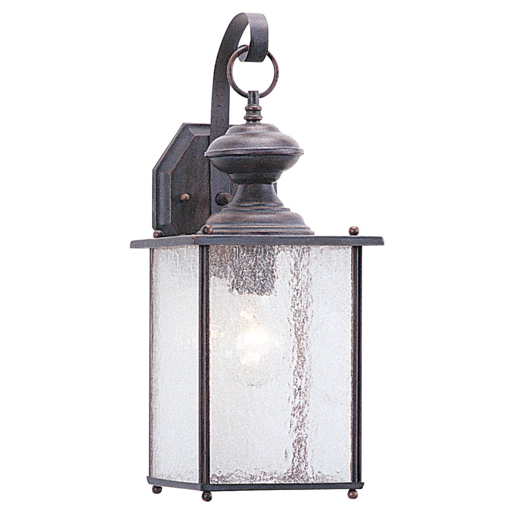 Jamestowne One light Outdoor Brown Wall Lantern