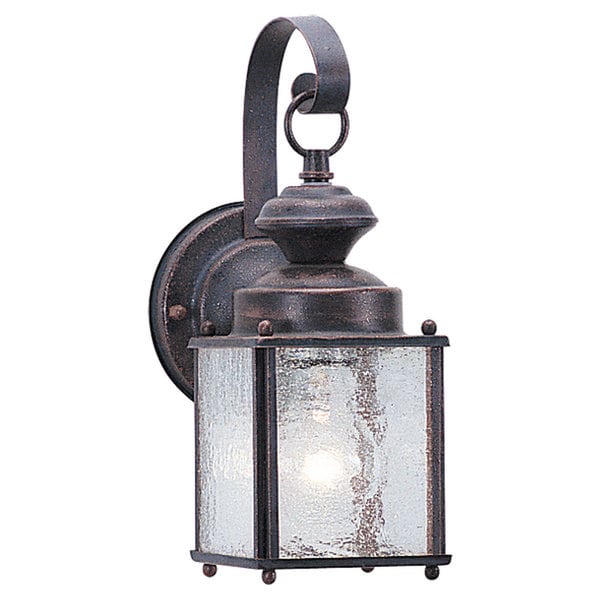 Jamestowne One Light Outdoor Brown Wall Lantern