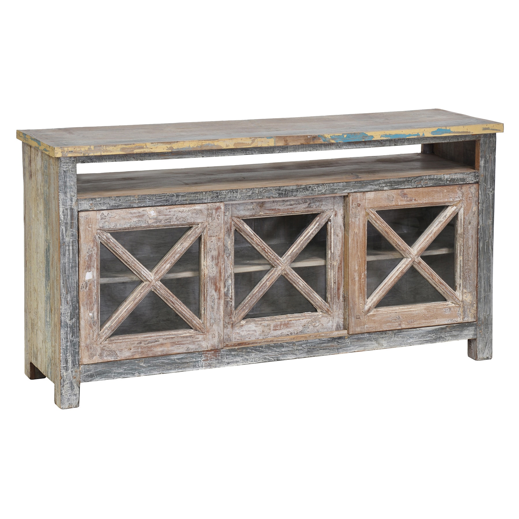 Snipe Reclaimed Wood 3 door Tv Stand