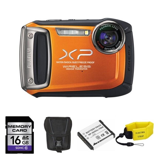 Fujifilm FinePix XP170 Waterproof 14.4MP Digital Camera Bundle