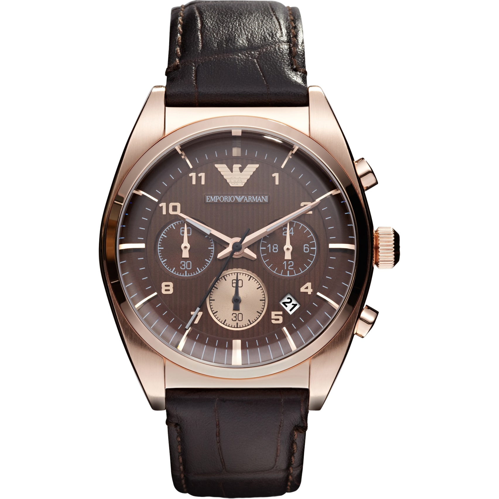 gold emporio armani watch mens