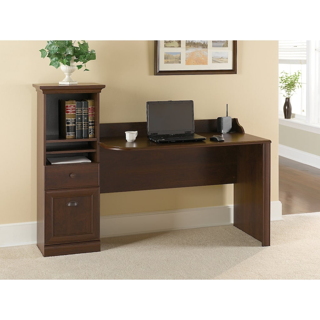 Bush Furniture Barton Computer Workstation Desk in Bing Cherry