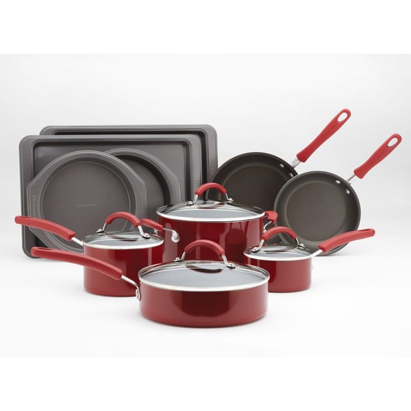 Kitchenaid Red Promotional Aluminum 14 Piece Cookware Set Kitchenaid Red Promotional Aluminum 14 Piece Cookware Set Free Shipping Today 7866214