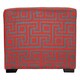 preview thumbnail 3 of 2, Sole Designs Red 4-button Tufted Ottoman
