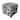 Sole Designs Black/ White Square Tufted Ottoman