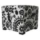 preview thumbnail 3 of 2, Sole Designs Black/ White Square Tufted Ottoman