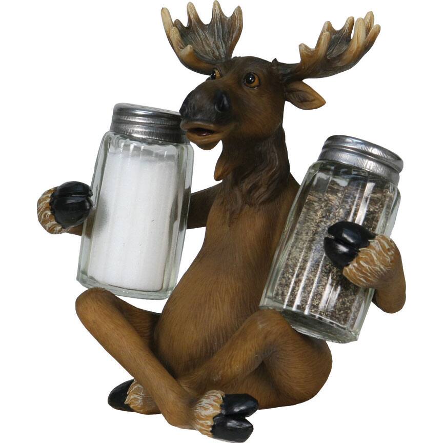 Rivers Edge Moose Salt and Pepper Shaker Set