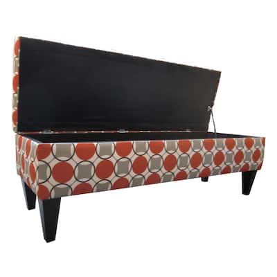 Buy Size Oversized Orange Ottomans Storage Ottomans Online At