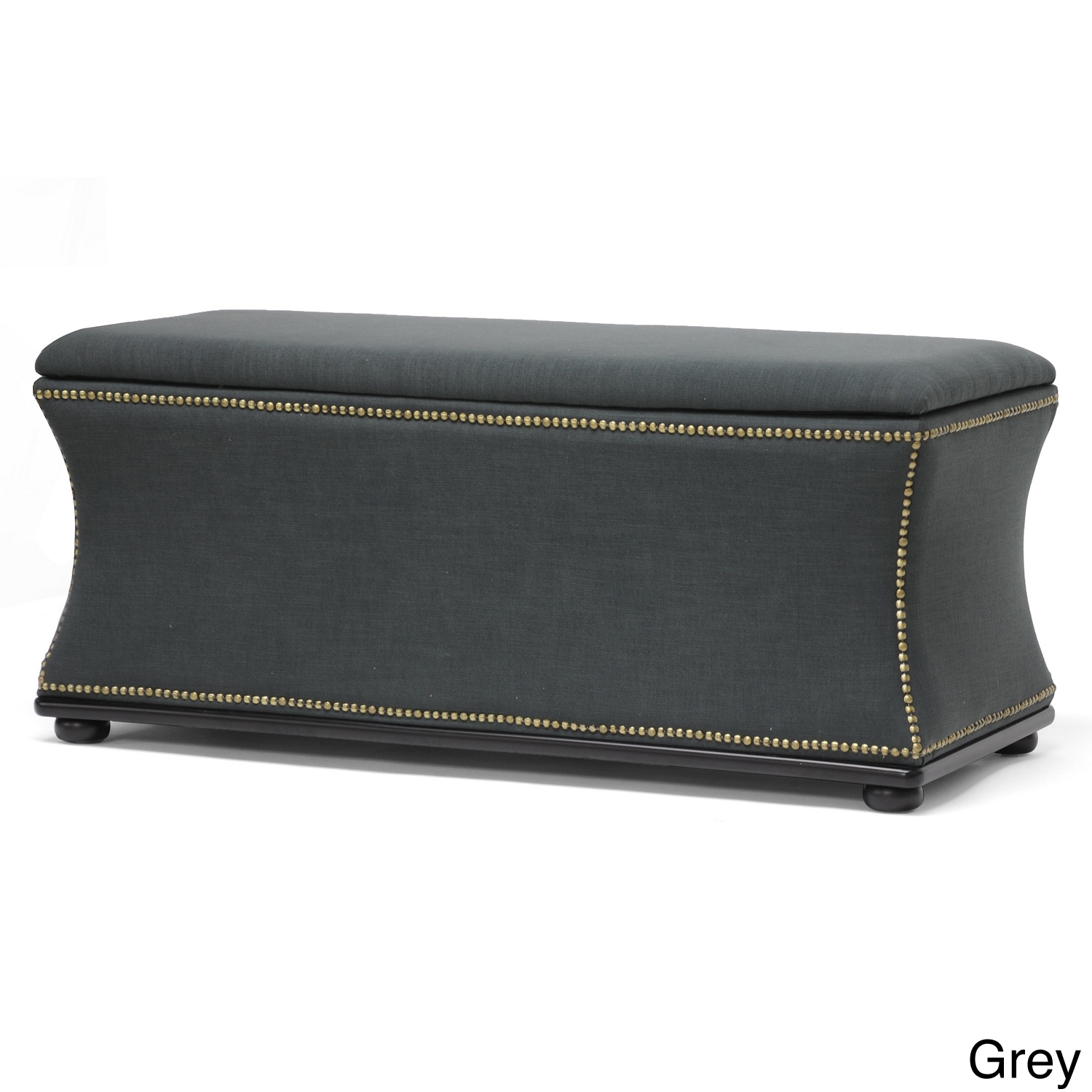 Baxton Studio Liverpool Linen Modern Storage Ottoman And Bench