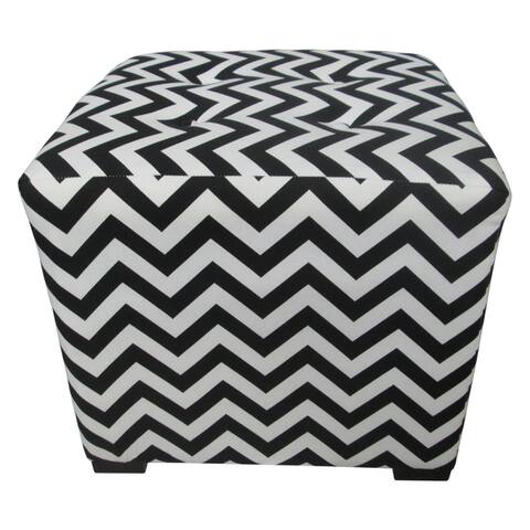 Merton Zig Zag 4-button Tuft Square Ottoman