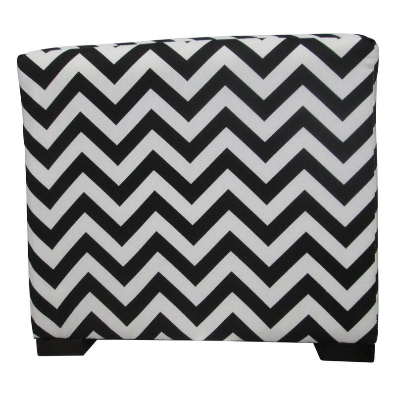 Merton Zig Zag 4-button Tuft Square Ottoman