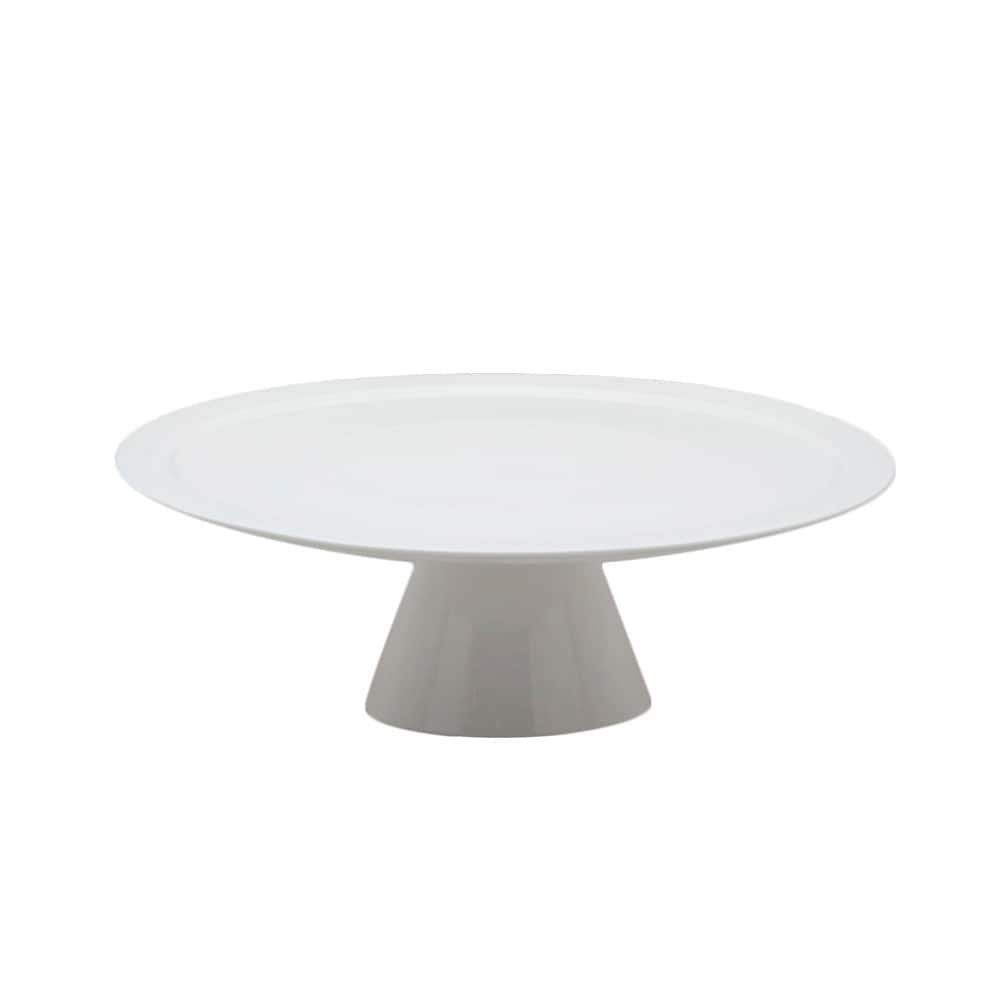 Vanilla Fare Footed Cake Plate Medium 12"