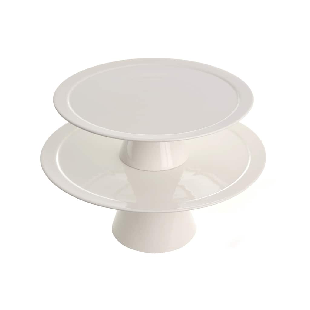 Vanilla Fare Footed Cake Plate Large 14"