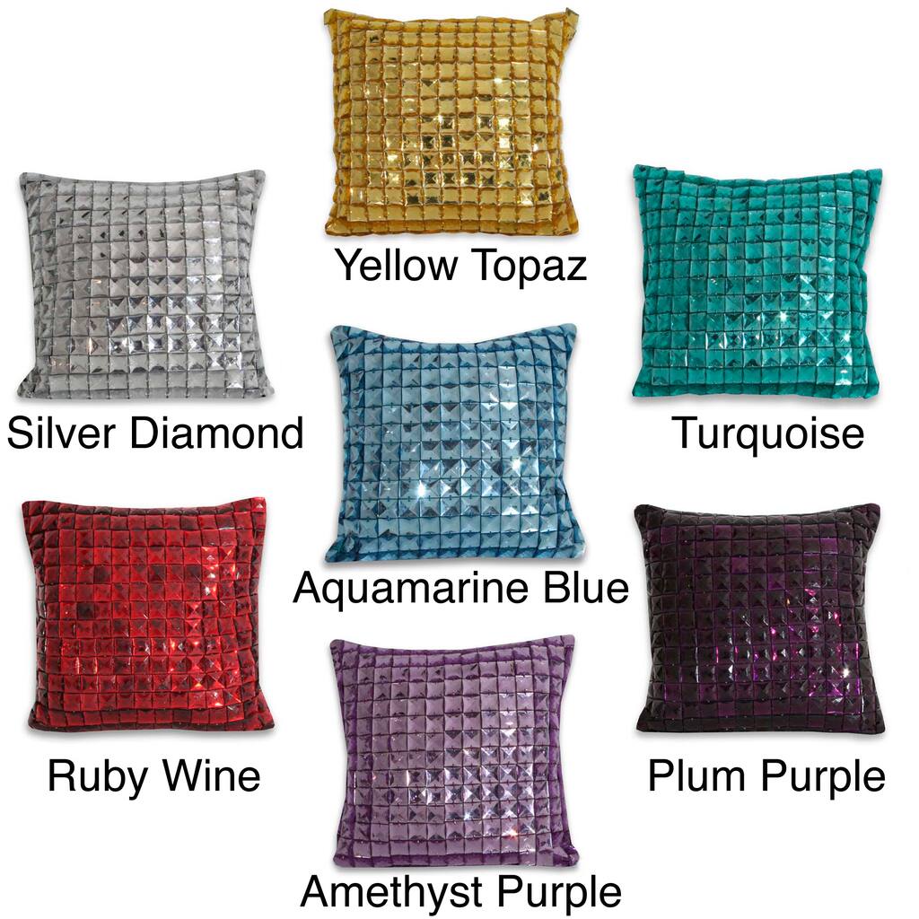 Bernice 12 x 12-inch Decorative Throw Pillow