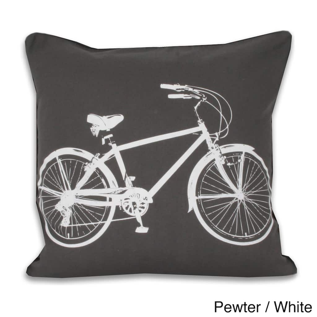 Bicycle 20x20-inch Decorative Throw Pillow