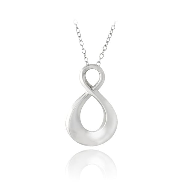 Mondevio Sterling Silver Infinity Necklace Mondevio Sterling Silver Necklaces