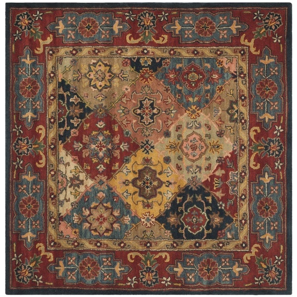 Safavieh Handmade Heritage Timeless Traditional Red Wool Rug - 10' x 10' Square