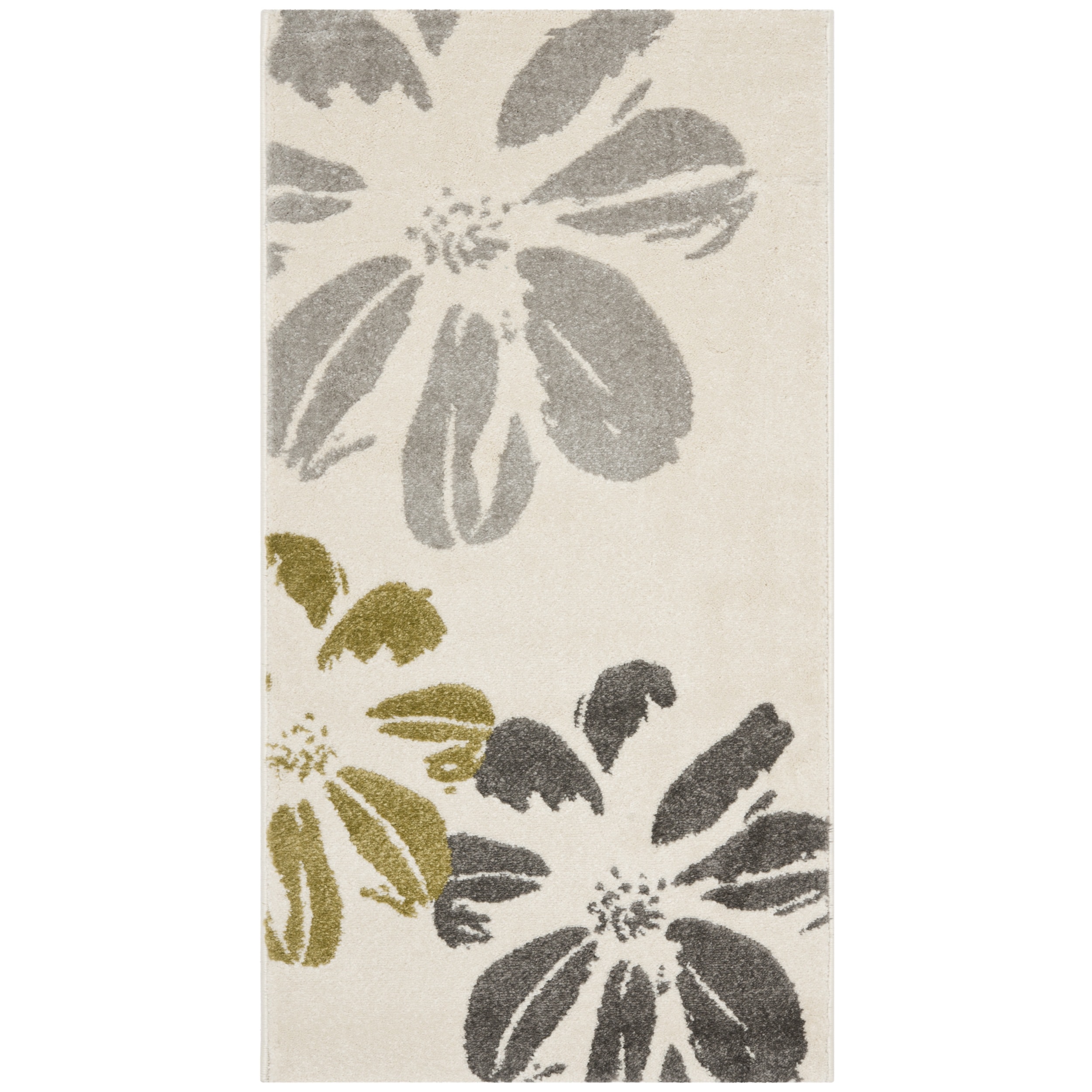 Three Flowers Safavieh Porcello Ivory Rug (27 X 5)