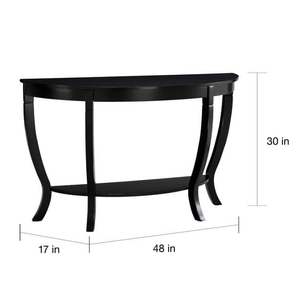 Copper Grove Lewis Distressed Black Sofa Table