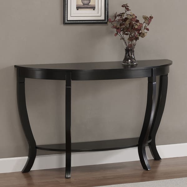 slide 2 of 9, Copper Grove Lewis Distressed Black Sofa Table