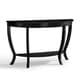 preview thumbnail 8 of 7, Copper Grove Lewis Distressed Black Sofa Table