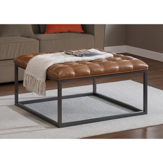 Top Product Reviews For Healy Saddle Brown Leather Tufted Ottoman Healy Saddle Brown Leather Tufted Ottoman