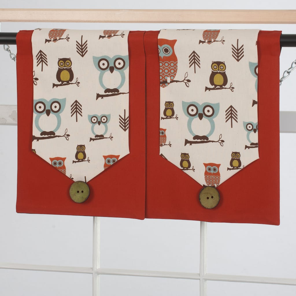Design Your Valance Owl City 2-Panel Valances