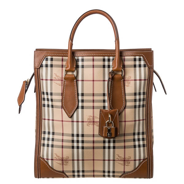 Burberry 'Haymarket Check Classic Honeywood' Medium Tote Bag - 15254298 ...