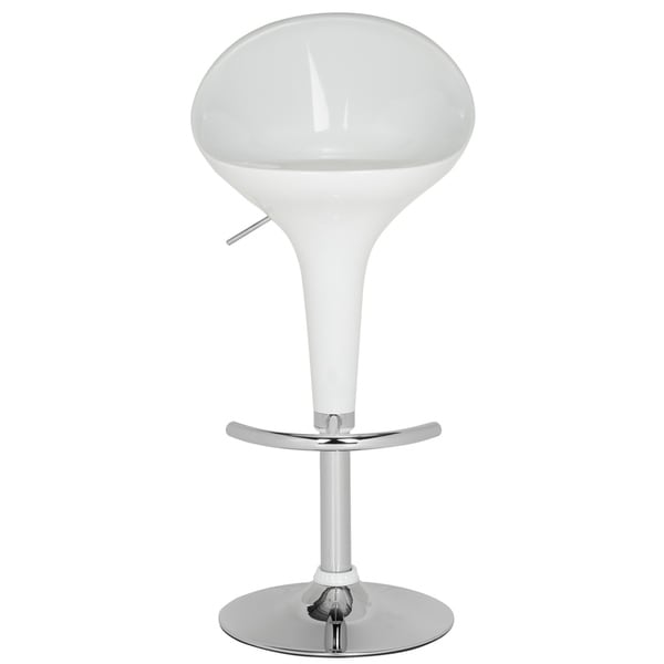 Safavieh Zorab White Adjustable 24-32-inch Bar Stool - 17.9" x 17.3" x 31.9"